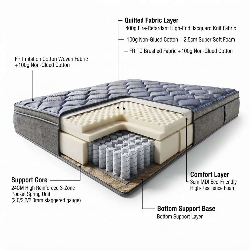 3-Zone E Compressed Mattress